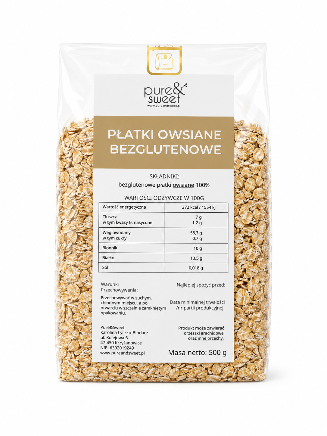 Płatki Owsiane Bezglutenowe